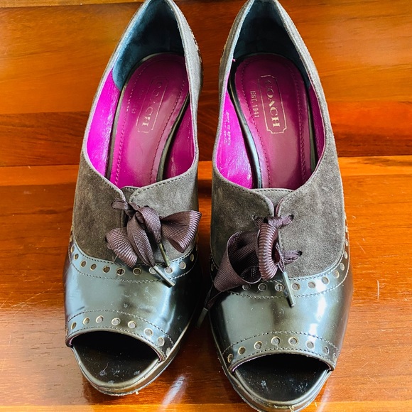 Coach Claudine Peeptoe Pumps - Picture 1 of 7